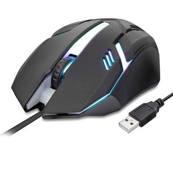 Hadron Hrg20 RGB Yatay Kablolu Siyah Optik Gaming Mouse