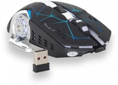 Rush RM-R21 Yatay Kablosuz Siyah Optik Gaming Mouse