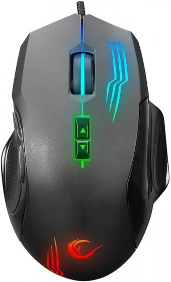 Rampage SMX-G38 Claw RGB Yatay Makrolu Kablolu Siyah Optik Gaming Mouse