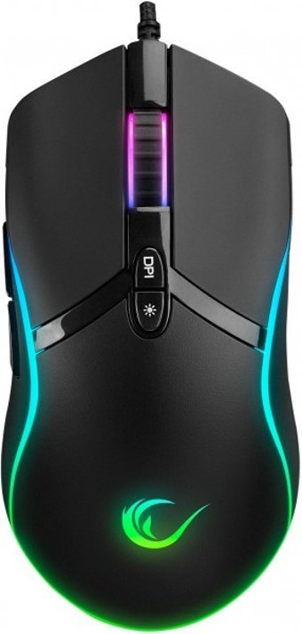 Rampage SMX-R54 Vıbe RGB Yatay Makrolu Kablolu Siyah Optik Gaming Mouse