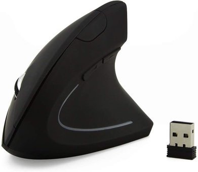 Triline JSY-T1 Ergonomik Dikey Kablosuz Siyah Optik Mouse