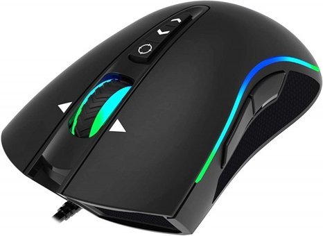 Rampage Shine SMX-R15 RGB Yatay Makrolu Kablolu Siyah Optik Gaming Mouse