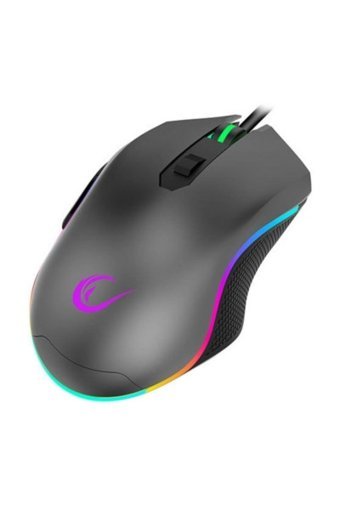 Rampage SMX-R70 Blaze RGB Yatay Makrolu Kablolu Gri Optik Gaming Mouse