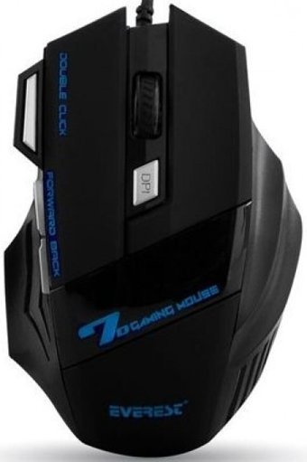 Everest SM-770 Yatay Kablolu Siyah Optik Gaming Mouse