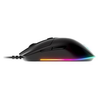 Steelseries-S3 RGB Yatay Makrolu Kablolu Siyah Optik Gaming Mouse