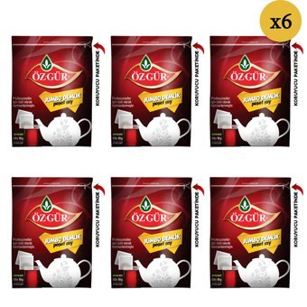 ÖZGÜR Jumbo Demlik Poşet 50*10 Gr x 6 Adet