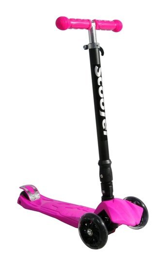 Xslide Işıklı Tekerlekli Scooter-PEMBE