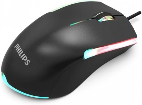 Philips SPK9314 RGB Sessiz Yatay Kablolu Siyah Optik Gaming Mouse