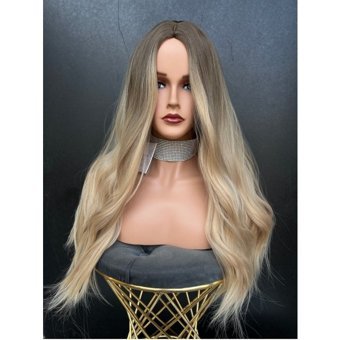 Beruflic Kumral Saman Sarısı Ombreli Perçemsiz Peruk