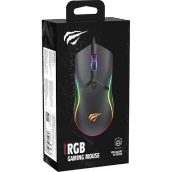 Gamenote Ms1026 RGB Yatay Kablolu Siyah Optik Gaming Mouse