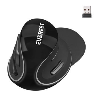 Everest Sm-g618 Ergonomik Dikey Kablosuz Siyah Mouse