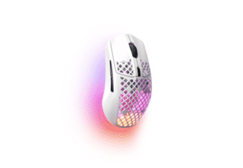 Steelseries Aerox 3 Snow RGB Yatay Makrolu Kablosuz Beyaz Optik Gaming Mouse