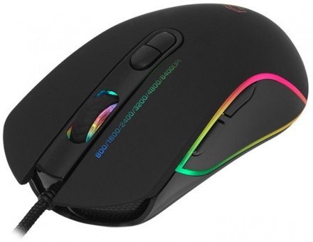 Frisby Gx-14 RGB Yatay Makrolu Kablolu Siyah Optik Gaming Mouse
