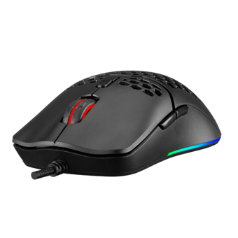 Rampage X-Titan RGB Yatay Makrolu Kablolu Siyah Optik Gaming Mouse