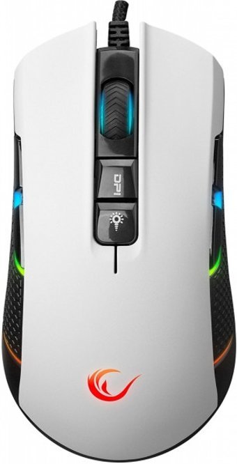 Rampage SMX-R600 Python RGB Yatay Makrolu Kablolu Beyaz Optik Gaming Mouse