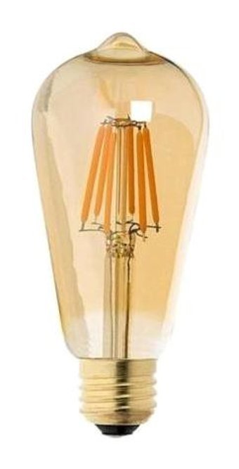 Yuled Rustik Ampul Amber 4W E27 Duy ST64 Edıson Bulb - 1 - 10 W