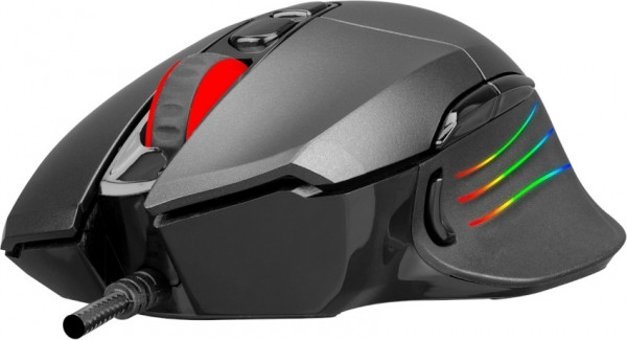 Rampage SMX-R650 RGB Yatay Makrolu Kablolu Siyah Optik Gaming Mouse