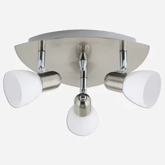 Eglo Enea 40 W Ledli E14 Duy Sıvaüstü Spot 3 Adet Gümüş