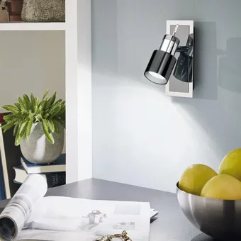 Eglo Davida 5 W Ledli Yuvarlak Sıvaüstü Spot Tekli Krom