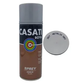 Casati Akrilik Sprey Boya 400 Ml S357 Metalik Gri