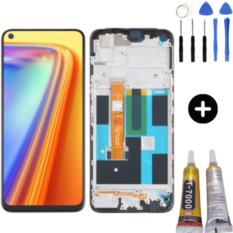 Realme 7 Uyumlu OLED Lcd Ekran Dokunmatik + Montaj Seti