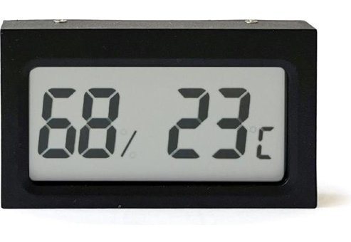 Aek-Tech Dijital Nem Ölçer Termometre (Siyah)