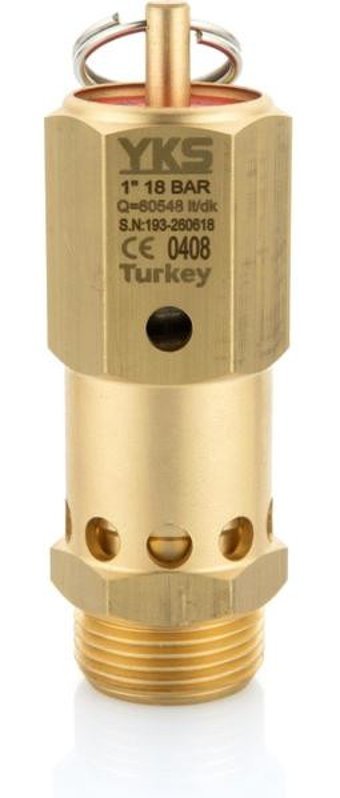 Yks 3/8" 4 Bar Standart Basinçli Emniyet Ventili