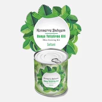 Konserve Bahçem Bamya Fide Yetiştirme Kiti