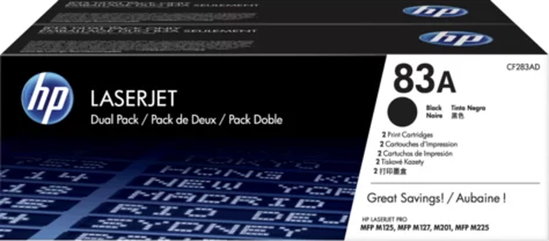 HP CF283AF (83A) SIYAH 2LI PAKET TONER 1.500 SAYFA