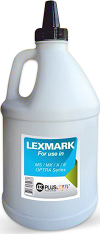 Pluscopy LEXMARK UYUMLU POLYESTER 1 KG SİYAH TONER TOZU