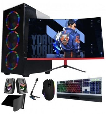 Ramtech Fullforce FF93 Harici GeForce GTX 1650 Ekran Kartlı Intel Core i5-4570 16 GB Ram DDR4 256 GB SSD FreeDos Masaüstü Bilgisayar
