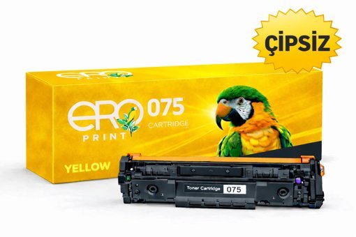 Canon CRG-075Y Çipsiz Muadil Toner