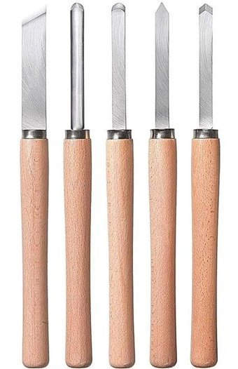 Bigelal Kwb 5 Parça Ahşap Torna Bıçak Seti - 001-Renkli - 10