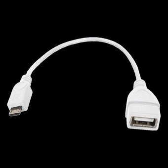 Mykablo USB Kablo - Otg - Micro Erkek - A Dişi - Beyaz - 5 Adet