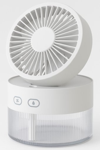 Su Spreyli Katlanır Başlıklı Usb Mini Fan