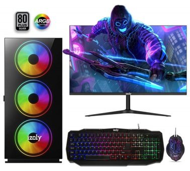 Izoly N12X MEGA Harici Radeon R7 240 Ekran Kartlı Intel Core i5-3470 16 GB Ram DDR3 256 GB SSD Full Tower FreeDos Masaüstü Bilgisayar