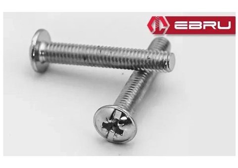 BT Teknik M4X45 Yuvarlak Yıldız Başlı Kulp Vidası - 50 Adet Set