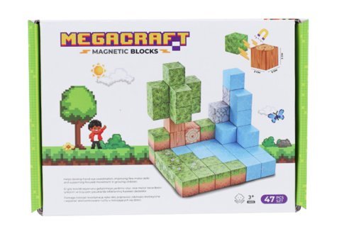 Megacraft Orman Temalı Mıknatıslı Bloklar 47 Parça