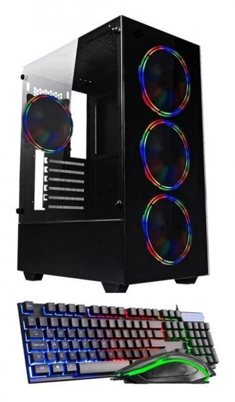Ramtech Fullforce FF110 Harici Radeon RX 550 Ekran Kartlı Intel Xeon X5670 32 GB 256 GB SSD FreeDos Masaüstü Oyuncu Bilgisiyarı