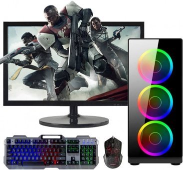Turbox Tx450 (ATM910070) Harici GeForce GTX 1050 Ti Ekran Kartlı Intel Core i7 3770S 8 GB DDR3 128 GB SSD 21.5 inç LED Panel FHD FreeDos All In One Oyuncu Bilgisiyarı