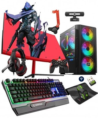 Zeiron  50 Harici GeForce GTX 1650 Ekran Kartlı AMD Ryzen 5 3600 16 GB DDR4 256 GB SSD 23.8 inç Curved Panel FHD FreeDos All In One Oyuncu Bilgisiyarı