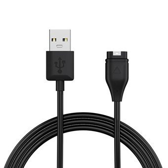 Microsonic Garmin Quatix 7 Manyetik Usb Şarj Kablosu Siyah