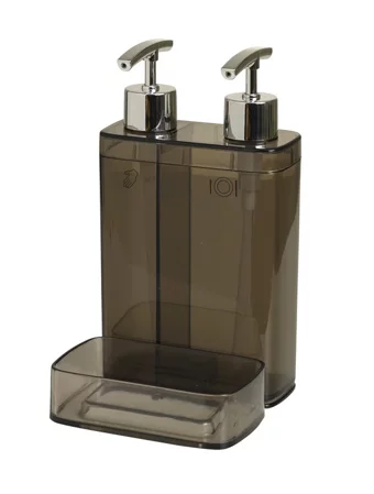 Primanova Viva 2' li Sıvı Sabunluk Süngerli Seffaf Siyah