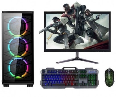 Turbox Tx231 (ATM00000416) Harici Radeon R7 240 Ekran Kartlı Intel Core i5 750 8 GB DDR3 256 GB SSD 21.5 inç LED Panel FreeDos All In One Oyuncu Bilgisiyarı