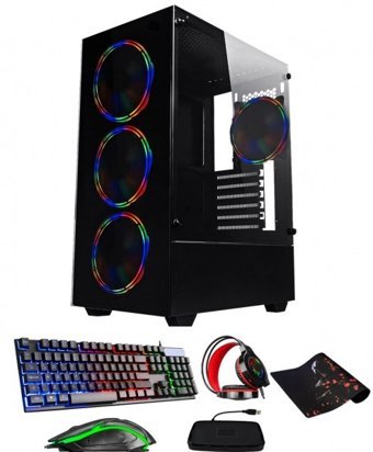 Ramtech Fullforce FF115 Harici GeForce RTX 2060 Super Ekran Kartlı Intel Core i3 10100 32 GB DDR4 512 GB SSD FreeDos Masaüstü Oyuncu Bilgisiyarı