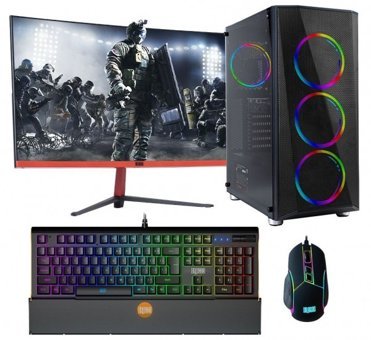 Dragos DRx738 (ATM00001026) Harici Radeon RX 550 Ekran Kartlı Intel Core i5 10400F 16 GB DDR4 1 TB SSD 23.6 inç Curved Panel FreeDos All In One Oyuncu Bilgisiyarı