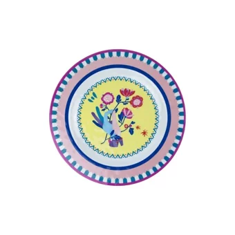 Baci Milano Mamma Mia 6Lı El Desenli Yemek Tabağı Seti 28 Cm