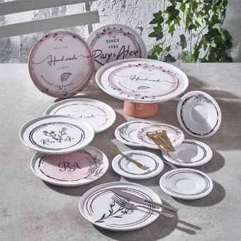 Fecra Rosy 19 Parça Sunum Ve Servis Seti