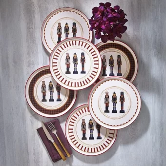 Fecra Kurşun Asker 6 Parça Servis Tabağı Seti