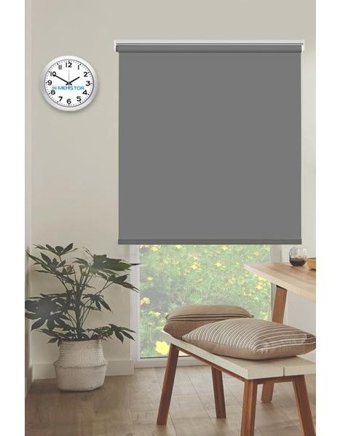 Mekstor Antrasit Güneşlik Stor Perde - 200 x 200 cm
